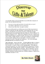 Discover Your Gifts and Talents