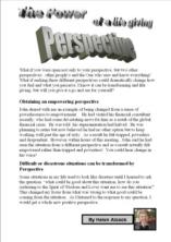 The power of a life-giving perspective.